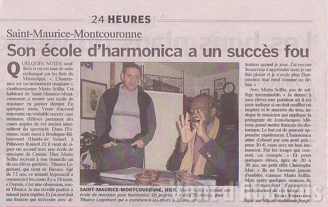 son ecole d'harmonica fait un tabac