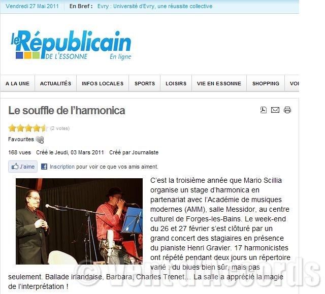 le républicain : le souffle de l'harmonica