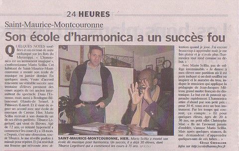 son ecole d'harmonica fait un tabac