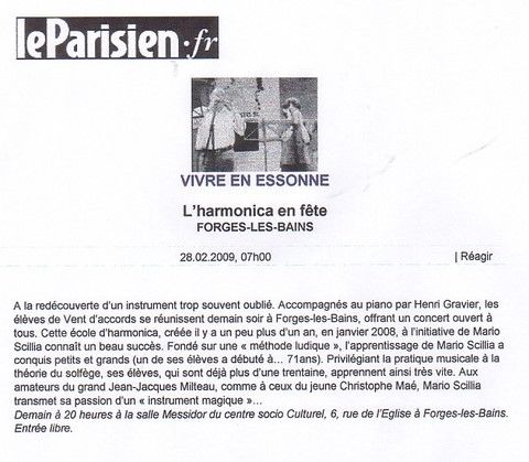 le républicain : l'harmonica en fete